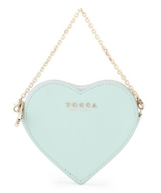 TOCCA 【八木アリサさん着用】WISH IN HEART CHARM POUCH チャームポーチ スカイブルー系
