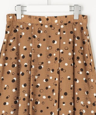 自由区 【セットアップ対応・洗える】ドットプリント スカート ブロンズベース
