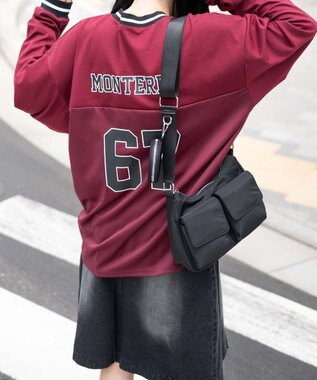 WEGO ナンバリングキリカエプルオーバー ワイン