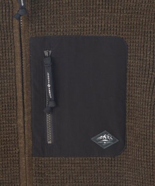 JOSEPH ABBOUD MOUNTAIN 【イージーケア/速乾性/ライナードッキング対応・軽量糸使用】 コンビジップ ブルゾン ダークブラウン系
