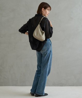 russet ソフトレザーシンプルショルダーバッグ (CE-1328-WEB) GrayBeige