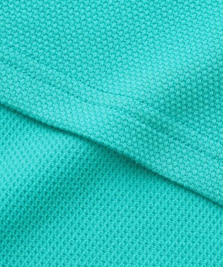 23区GOLF 【MEN】ナンバリングカノコ半袖ポロシャツ ターコイズブルー系