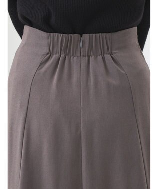 earth music&ecology リボンフレアスカート Charcoal Gray