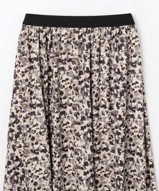 ANY 【ウエストゴム】モザイクプリントスカート エクリュベース