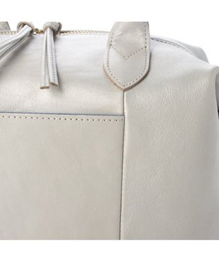 UNBILLION perche 姫路エアリーレザー2wayボストンバッグS シルバー