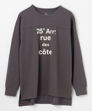 ANY L フットボールロングスリーブＴシャツ スレート