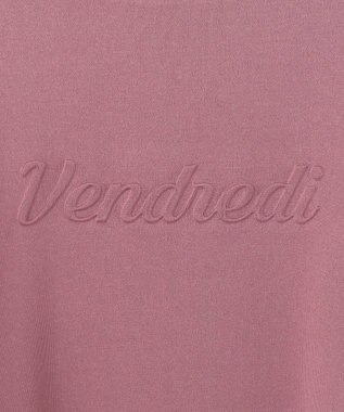 ANY SIS 【洗える】ミニ裏毛エンボスロゴ カットソー ピンク