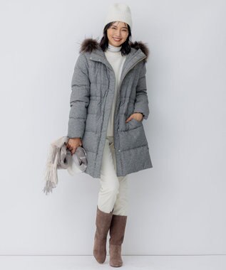 23区 S 【洗える】ベアタートル シアー カットソー ホワイト系