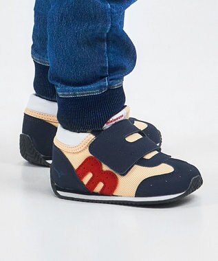 MIKI HOUSE HOT BISCUITS 【WEB限定】【13-15.5cm】ミズノコラボ セカンドベビーシューズ【WebLimited】 紺×白