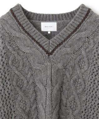 BEIGE， 【CLUEL12月号掲載】NESLE / ニット M Gray x Cafe Noir