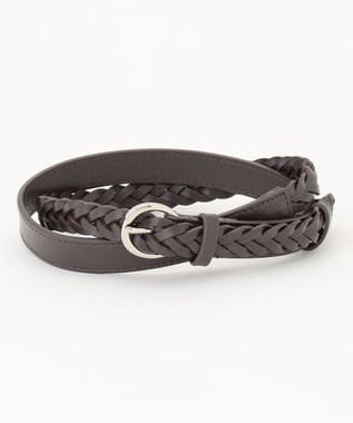 J.PRESS LADIES メッシュ ベルト ダークブラウン系