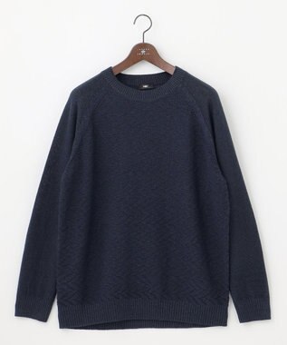 JOSEPH ABBOUD 【キングサイズ・和紙使用エコ素材/日本素材/軽量/通気性/速乾性】和紙ムリネ ニット クルーネック ニット