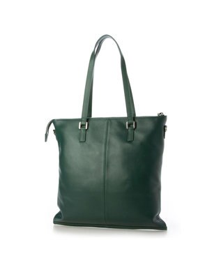 Y'SACCS イタリアンシープ2WAYフラットトート グリーン