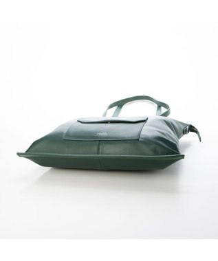 Y'SACCS イタリアンシープ2WAYフラットトート グリーン