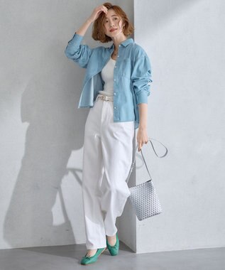 23区 【Oggi4月号掲載】ソフト バレエシューズ グリーン系