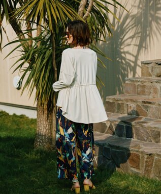 San-ai Resort（三愛水着楽園） 【UPF50＋】水陸両用羽織り　M【Coral veil（コーラルヴェール）】 ベージュ