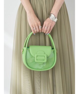 earth music&ecology リングハンドルバッグ Lime Green
