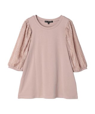 Green Parks ・ＳＵＧＡＲ　ＳＰＯＯＮイソザイスリーブプルオーバー Pink Beige