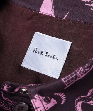 Paul Smith Travel Stories プリント シャツ ダークグレー