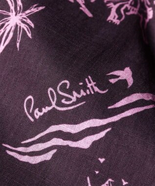 Paul Smith Travel Stories プリント シャツ ダークグレー