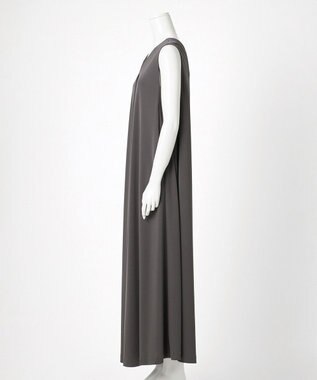 23区 S 【GOLD LABEL】リュクスジャージー Vネック ワンピース グレー系