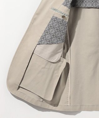 JOSEPH ABBOUD 【キングサイズ・ストレッチ/JAPANファブリック】ヴィンテージコットンストレッチ ジャケット ライトグレー系