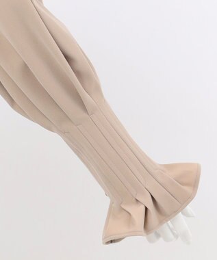 23区 【エステータ】コットンダブルクロス 長袖ブラウス グレージュ系