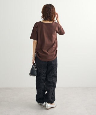 Green Parks ・Ｐｅｔｉｔ　Ｆｌｅｕｒ　リブオーバーサイズＴＥＥ Brown