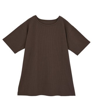 Green Parks ・Ｐｅｔｉｔ　Ｆｌｅｕｒ　リブオーバーサイズＴＥＥ Brown