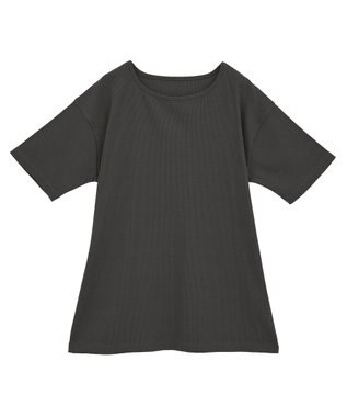 Green Parks ・Ｐｅｔｉｔ　Ｆｌｅｕｒ　リブオーバーサイズＴＥＥ Charcoal Gray