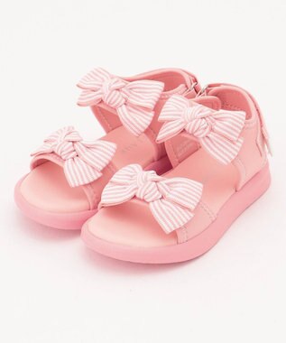 ANY KIDS リボン スポーツ サンダル ピンク