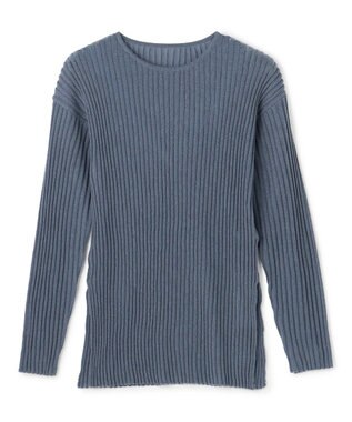 uncrave シアーストライプニット クルーネックトップス