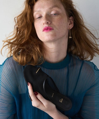 BEIGE， 【一部店舗限定】HENRI EN VARGO / OLGA サムリングシアーサンダル Black