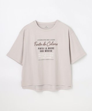 ANY L ANYファンクションロゴTシャツ グレージュ