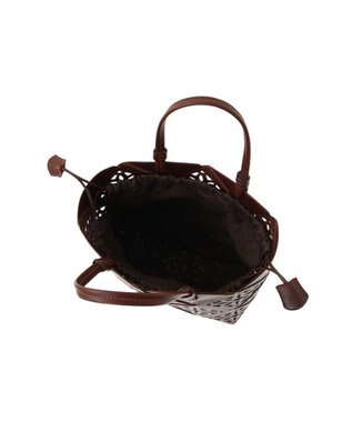 genten サスカットバスケット手提げバッグ＜M＞ ノウチャ