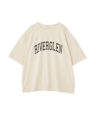 Green Parks ピグメントロゴＴシャツ Ecru