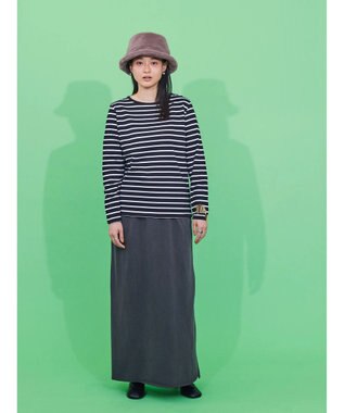 AMERICAN HOLIC ピグメント加工タイトカットスカート Charcoal Gray