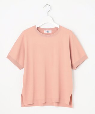 J.PRESS LADIES 【洗える】 レーヨンエリートストレッチ ドルマン ニット Tシャツ ピンク系