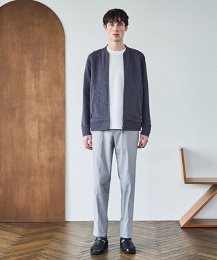 JOSEPH HOMME 【LEON 掲載】＜オリジナル素材＞ ライトタックジャージー ジップアップブルゾン グレー系