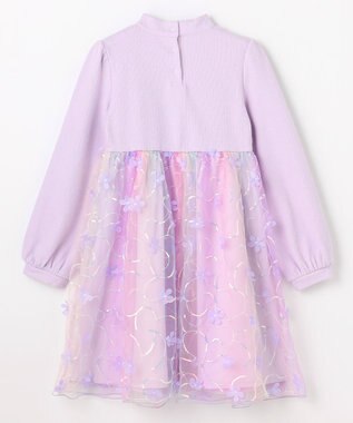 ANY KIDS フラワーチュール ドッキングワンピース レインボー