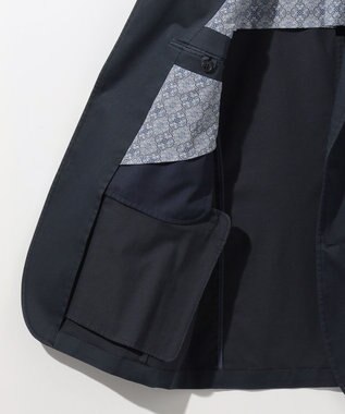 JOSEPH ABBOUD 【キングサイズ・ストレッチ/JAPANファブリック】ヴィンテージコットンストレッチ ジャケット ネイビー系