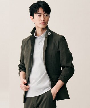 JOSEPH ABBOUD 【ストレッチ/7ポケット】ハイパワーピケストレッチアクティブレジャー ジャケット　26SSモデル グレー系