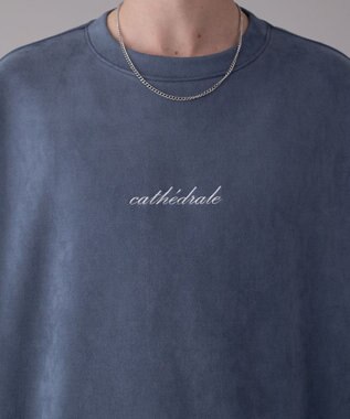 WEGO 【ユニセックス着用ITEM/2点SET/MLサイズ展開】アクセ付きフェイクスウェードプルオーバー サックス