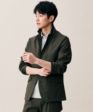 JOSEPH ABBOUD 【ストレッチ/7ポケット】ハイパワーピケストレッチアクティブレジャー ジャケット　26SSモデル グレー系