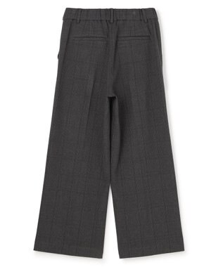 UNFILO 【先行予約】Beauty Warm Pants ワイド チャコールグレンチェック