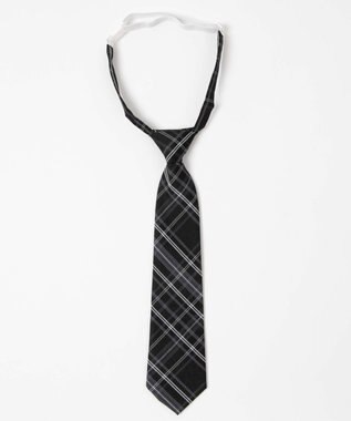 WEGO 【SCHOOL ITEM】チェックスクールネクタイ ブラックチェック1