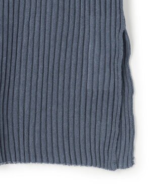 uncrave シアーストライプニット クルーネックトップス ブルーグレー系