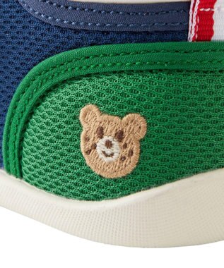 MIKI HOUSE HOT BISCUITS 【11.5-13cm】 ファーストベビーシューズ 赤×黄