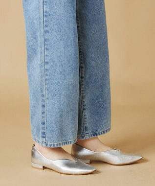 Dominic3 ヒールキャップ Vカットソフトパンプス ブラック