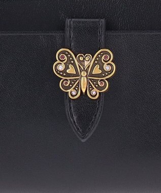 ANNA SUI ロジェ Lファスナー長財布 ブラック